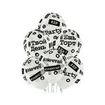 Шар (14"/36 см) Шелкография кристалл, Хештеги -038 25 шт.