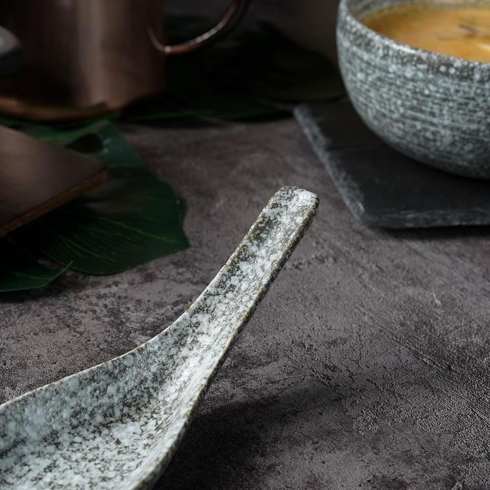 Ложка для мисосупа 20 мл 13*5*4,5 см глазурь Glossy Stone Untouched Taiga P.L. Proff Cuisine [1]
