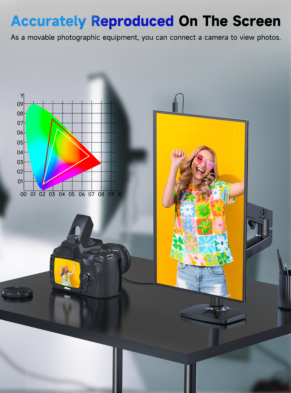 23.8" Портативный игровой монитор UPERFECT Umax24 4K 3840x2160, 60 Гц, IPS