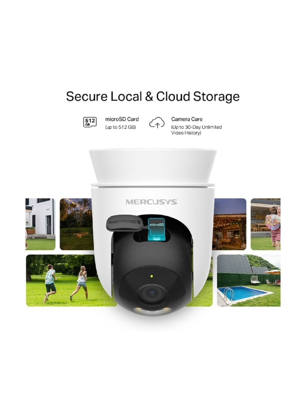 Mercusys MC510 Умная уличная поворотная Wi-Fi камера