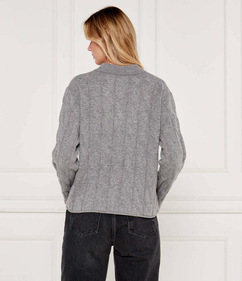 Хлопковый свитер Tommy Hilfiger - серый(WW0WW43090)