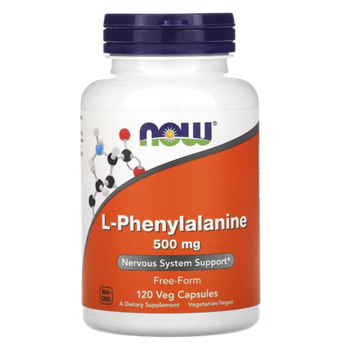 Now Foods L- Phenylalanine 500 mg 120 veg capsules , Фенилаланин