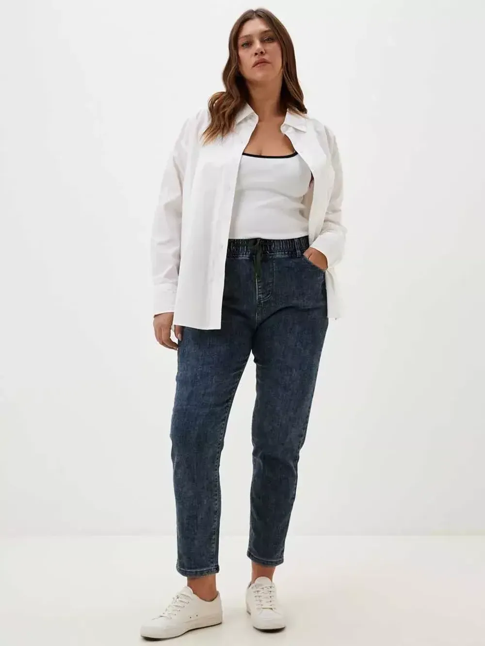 Джинсы утепленные больших размеров