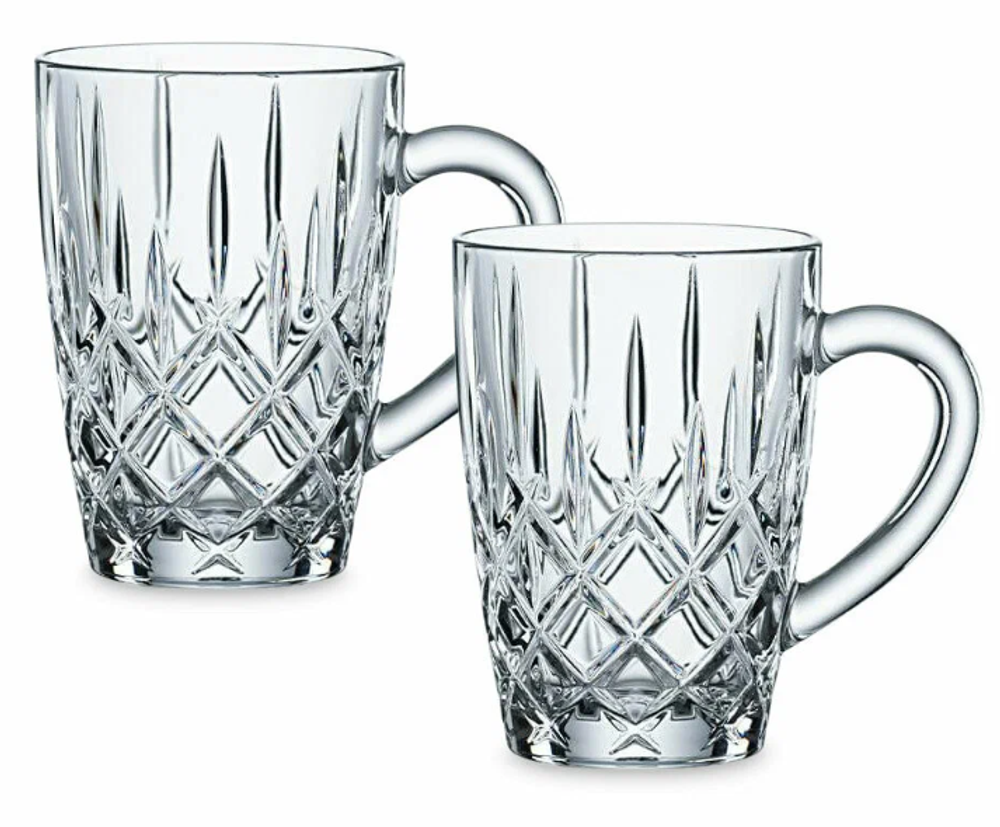 NOBLESSE HOT BEVERAGES - Набор кружек 2 шт для чая 347 мл стекло