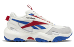 Reebok Fluffipuff synthetic leather shock absorption and wear-resistant low-cut daddy shoes for men and women the same style white and blue