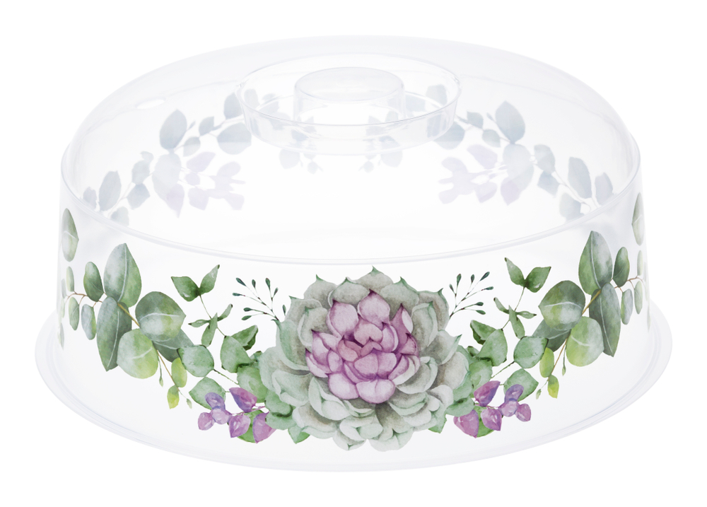 Крышка для разогрева пищевых продуктов в СВЧ-печи ДЕКО D 245мм М1416