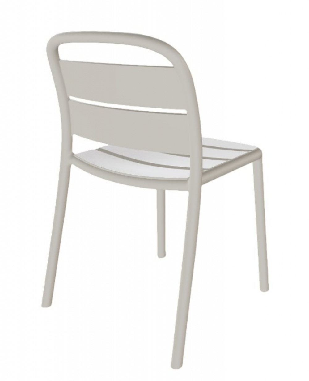 Стул пластиковый Papatya Balat-S, светло-серый