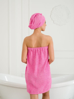 Парео-набор махровый розовый