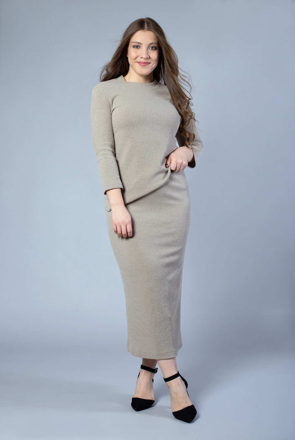 Джемпер женский 3865ВП, бежевый #455Беж033865ВП