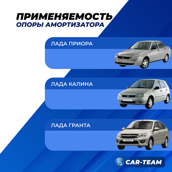 Опоры амортизаторов задней подвески "Астон" ВАЗ 2108-21099, 2113-2115, 2110-2112, Лада Калина, Гранта, Приора, Датсун