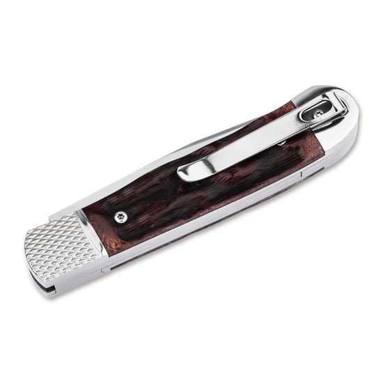 Нож Boker 01BP0029 Hidden Release Trapper Appaloosa Bone клинок из стали D2, рукоять Appaloosa Knochen