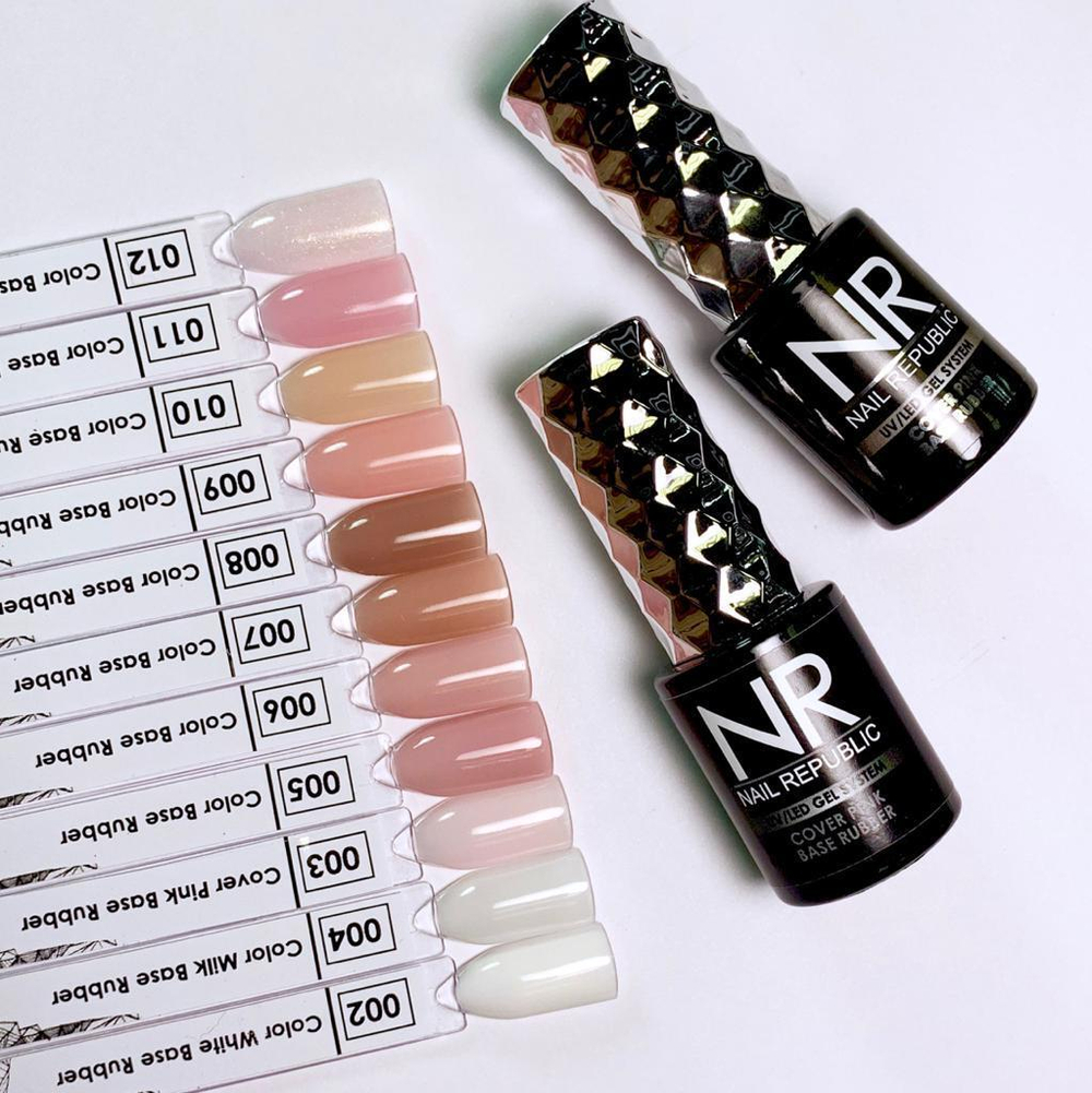 Nail Republic Cover base rubber 012, 10 мл