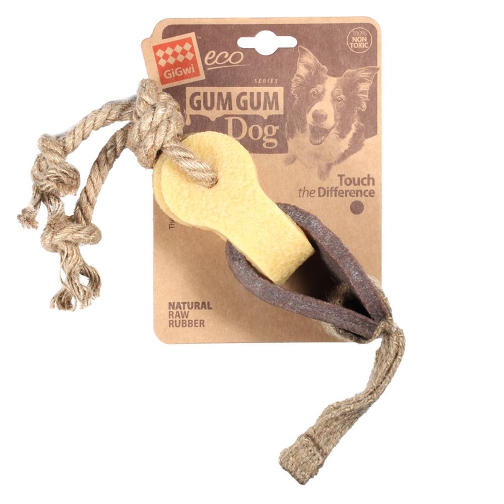 Gigwi GUM GUM DOG ECO игрушка для собак цепь из экорезины 40 см