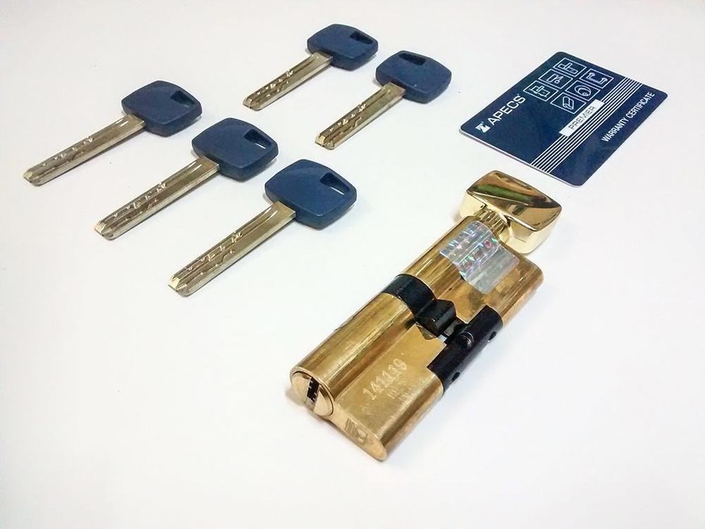 Цилиндровый механизм Apecs Premier XR-70-C15 с вертушкой
