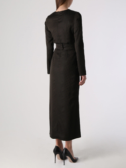 Платье BASE, черный в горох