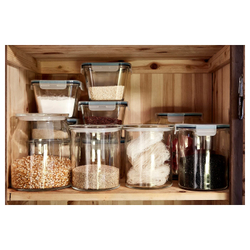 IKEA 365+ Банка с крышкой, стекло/пластик, 3,3 л