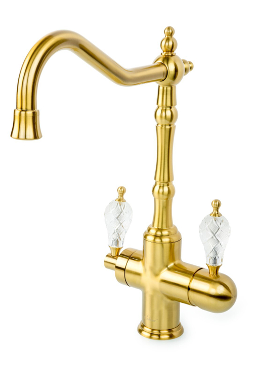 Boheme Смеситель для кухни с краном MEDICI Ripresa с ручкой CRYSTAL