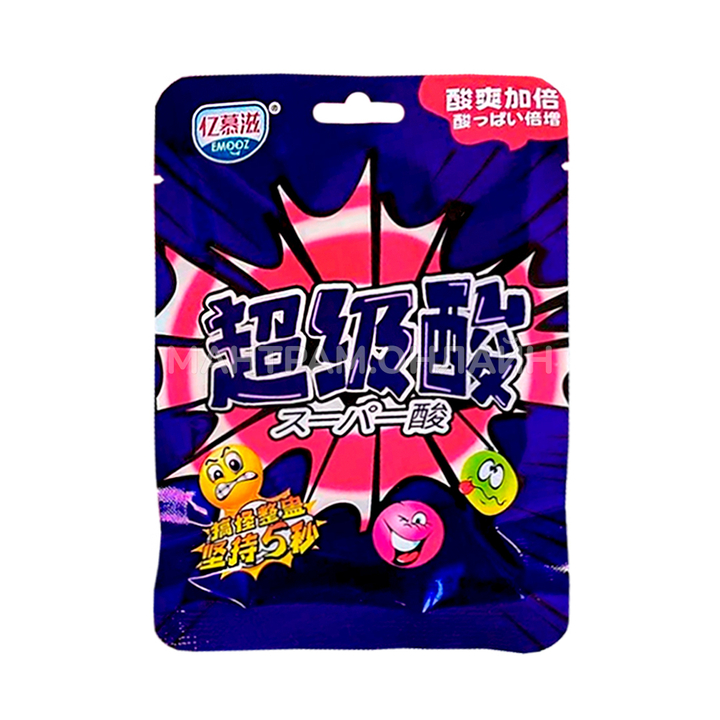 Конфеты кислые Emooz вкус микс  25 г