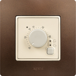 Терморегулятор для тёплого пола с внешним датчиком в комплекте 16А 230В - слоновая кость ETIKA Legrand