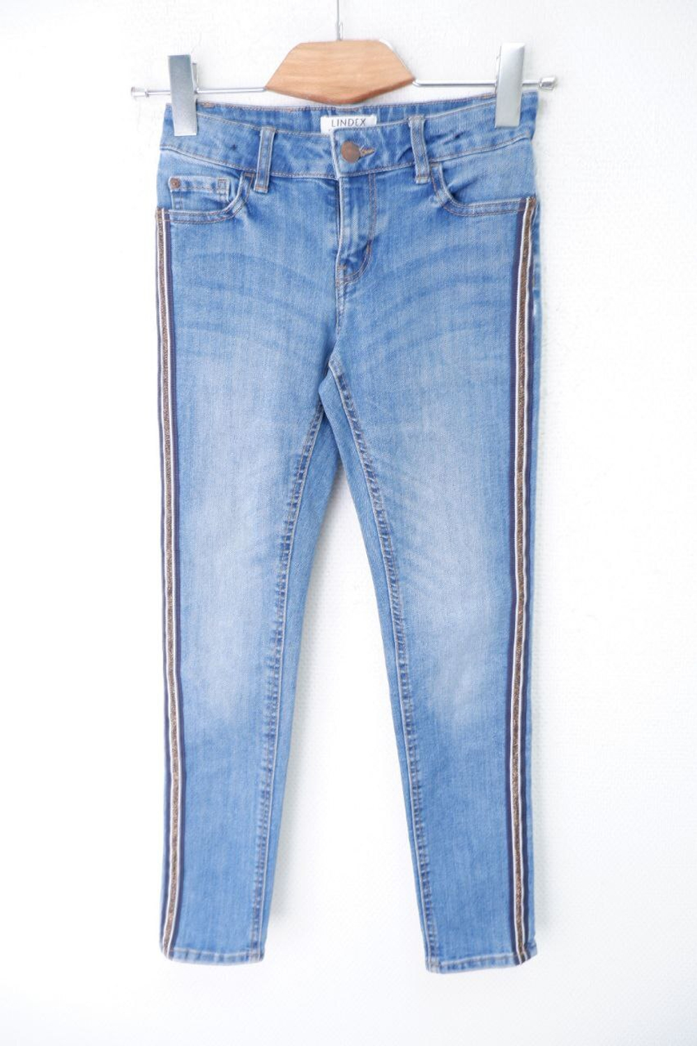 Джинсы Lindex с лампасами на 10-11 лет