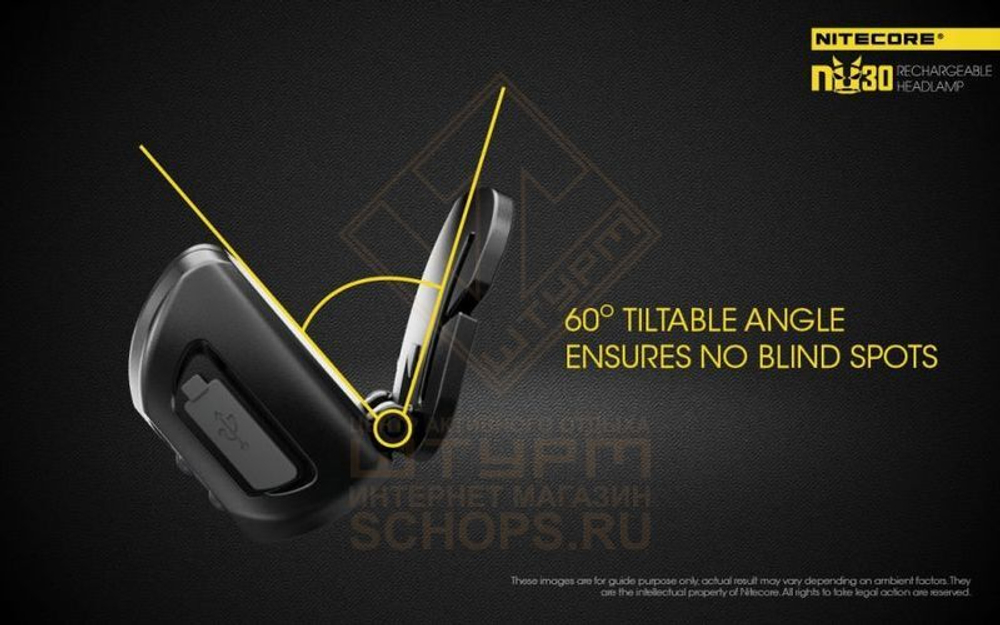 Фонарь налобный Nitecore NU30
