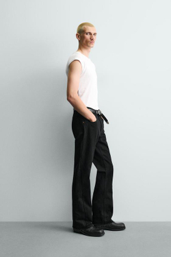 ZARA ДЖИНСЫ FLARE FIT, ЧЕРНЫЙ