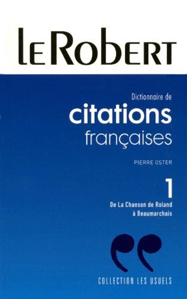 Citations Francaises Tome 1