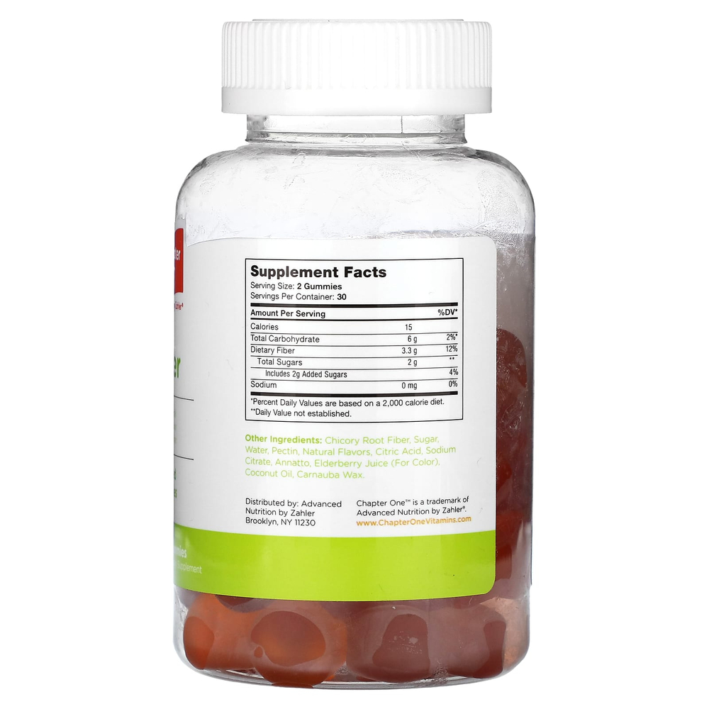 Chapter One, F Is for Fiber, клетчатка, жевательные мармеладки, 60 шт.