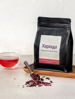 Напиток чайный - Каркаде (Гибискус) цветок 1/4 (резанный) пакет 200 гр