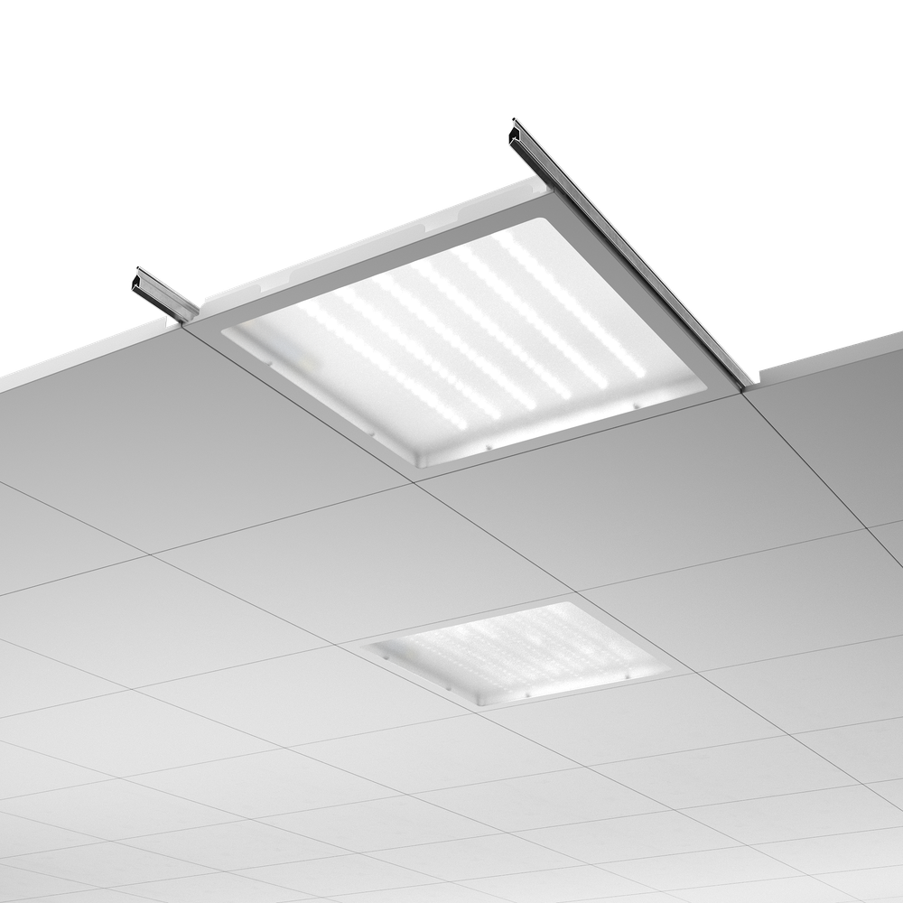 Светильник LED с равномерной засветкой Clip-In Comfort 600x600x60 45Вт 5000К 90Ra IP54 Матовое закаленное стекло GENILED