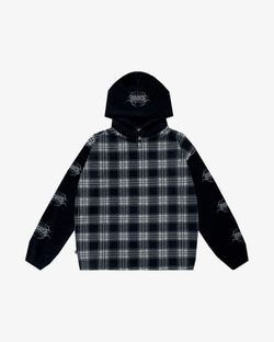 Худи Roots Fleece Tartan черный