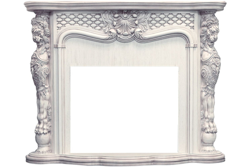 Каминокомплект Castle - Слоновая кость с темной патиной с очагом Revillusion RBF30