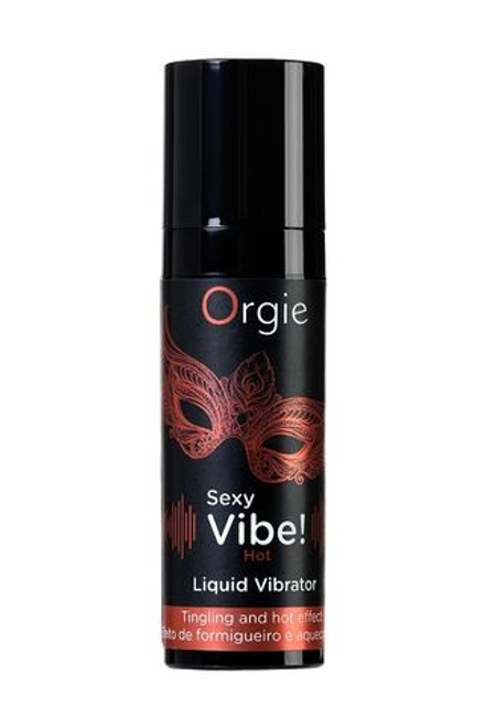 Разогревающий гель для массажа ORGIE Sexy Vibe Hot с эффектом вибрации - 15 мл.