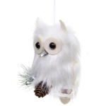 Подвеска «Мудрая совушка» 18*10 см, белый
