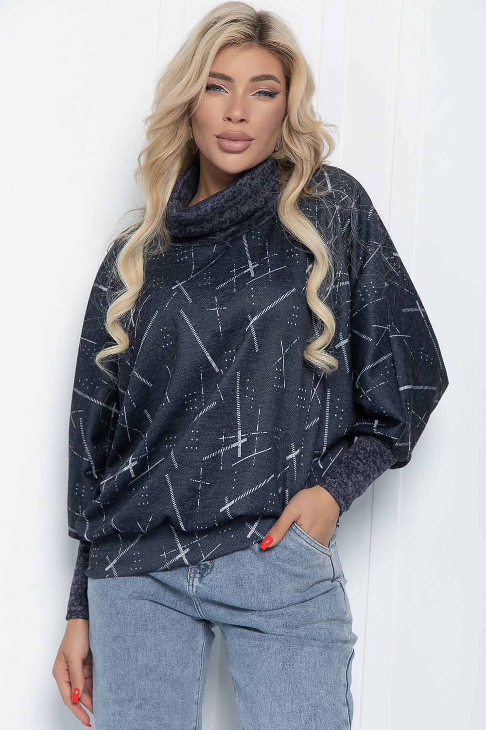 Джемпер Бернарда (темно-синяя) Б11449 LT Collection