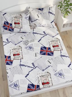 Простынь на резинке Сказка "WANTED" 90х200 см, поплин