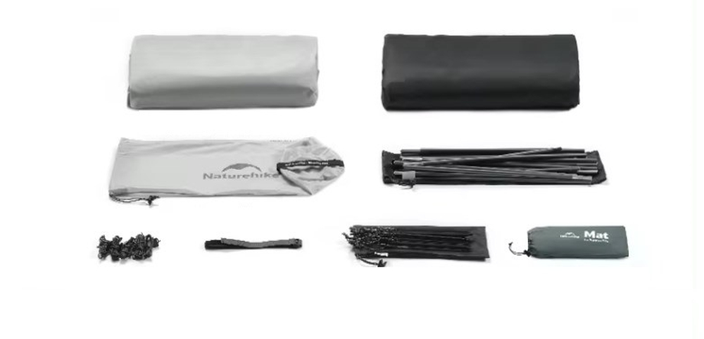 Палатка Naturehike Cloud Up UL Si 2-местная, алюминиевый каркас, серая, артикул CNK2450WS017-G2