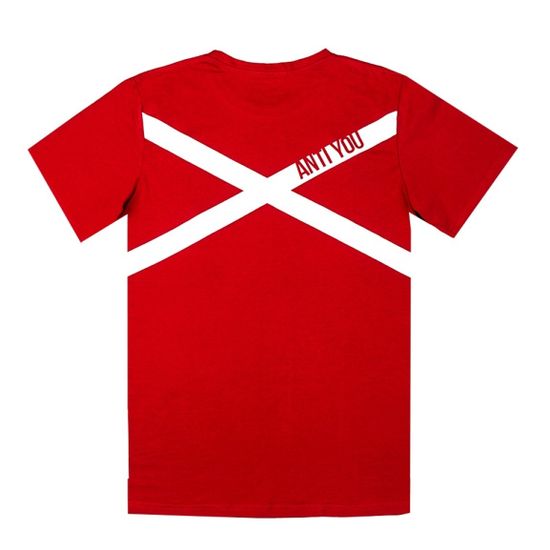 Футболка Antisocial Cross (бордовый)