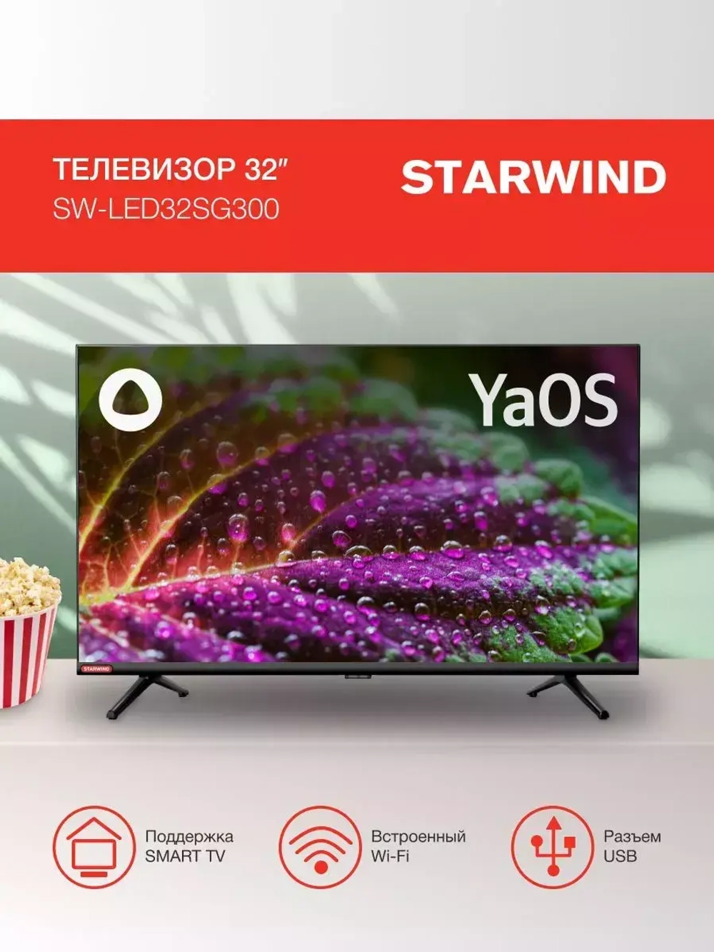 ТВ LED 32" SW-LED32SG300