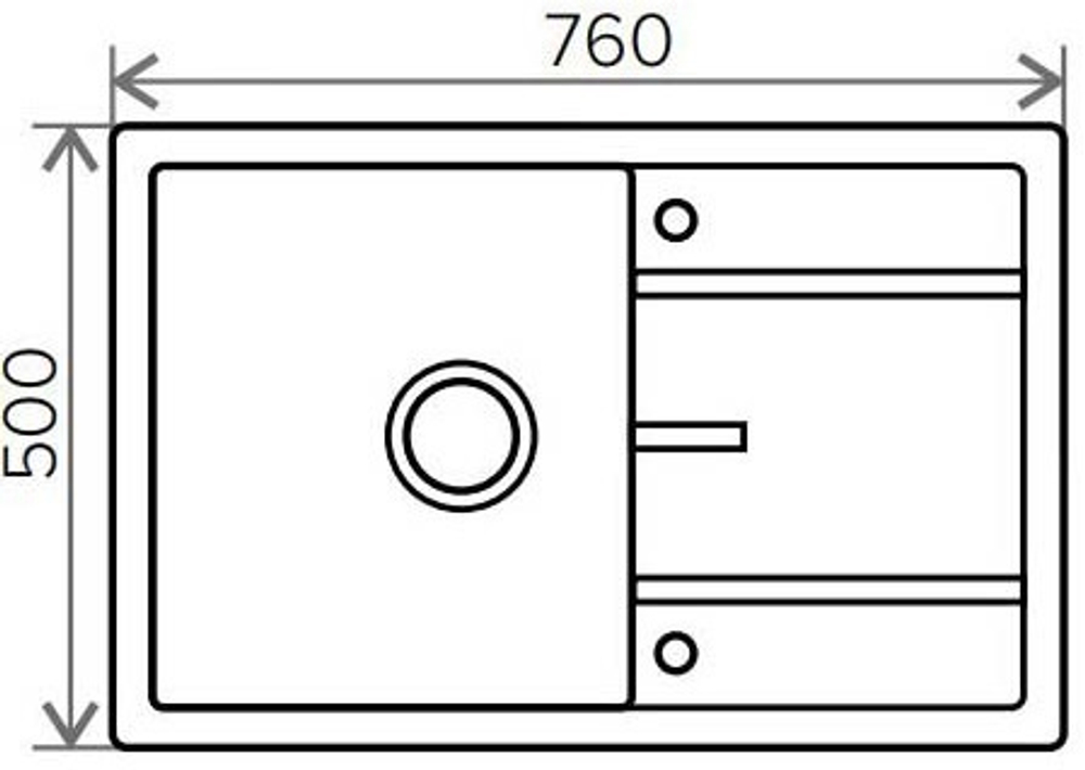 Мойка TOLERO R-112 белый №923