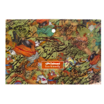 Папка-конверт на кнопке, Sahand, A4 220х320 мм, 180 мкм, пластик, с рисунком, "Classic", ассотри