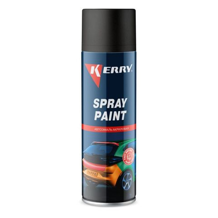 Краска черная матовая KERRY