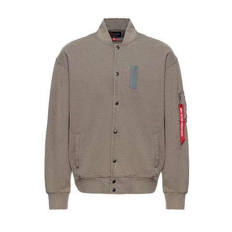 Бомбер Alpha Industries French Terry Ma-1 Jacket Mid Grey (Серый)