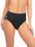 Трусики-макси из хлопкового полотна (Размер: L) (Цвет: черный)