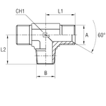 Штуцер FTC BSP 3/8 - BSPT 3/8