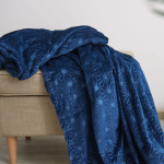 Покрывало евро, 200х220 см, фланель, Guten Morgen, Созвездие, темная вода, ПKфс-Созв-200-220