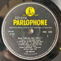 Винтажная виниловая пластинка LP The Beatles, Help (UK 1965)