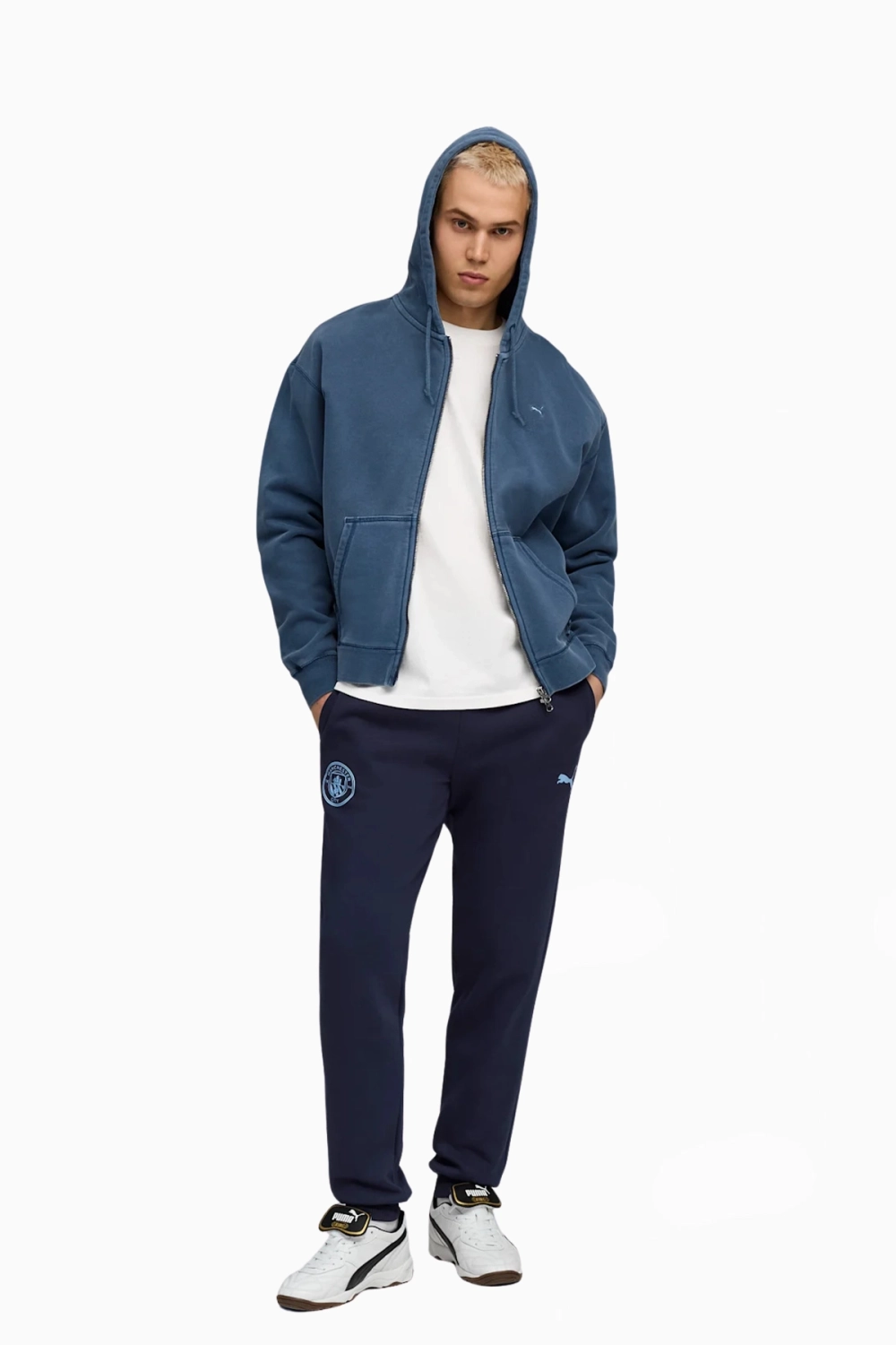 Штаны Puma Manchester City 25/26 FtblEssentials - темно-синий