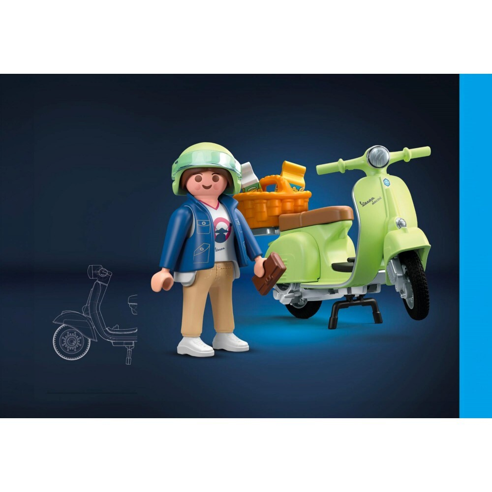 Playmobil - 1969 Vespa 150 Sprint Veloce, светло-зеленый 71621 / артикул   71621  / GTIN 4008789716217