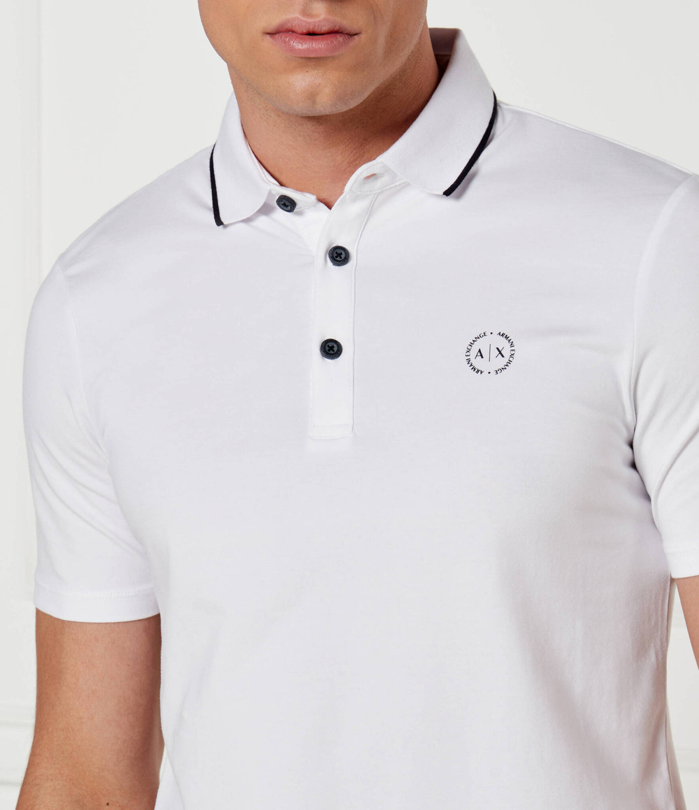Поло Armani Exchange - белый(8NZF70 Z8M9Z)